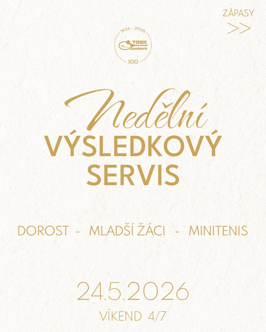 Nedělní výsledkový servis: dorostenecké áčko potvrdilo solidní vstup do sezony