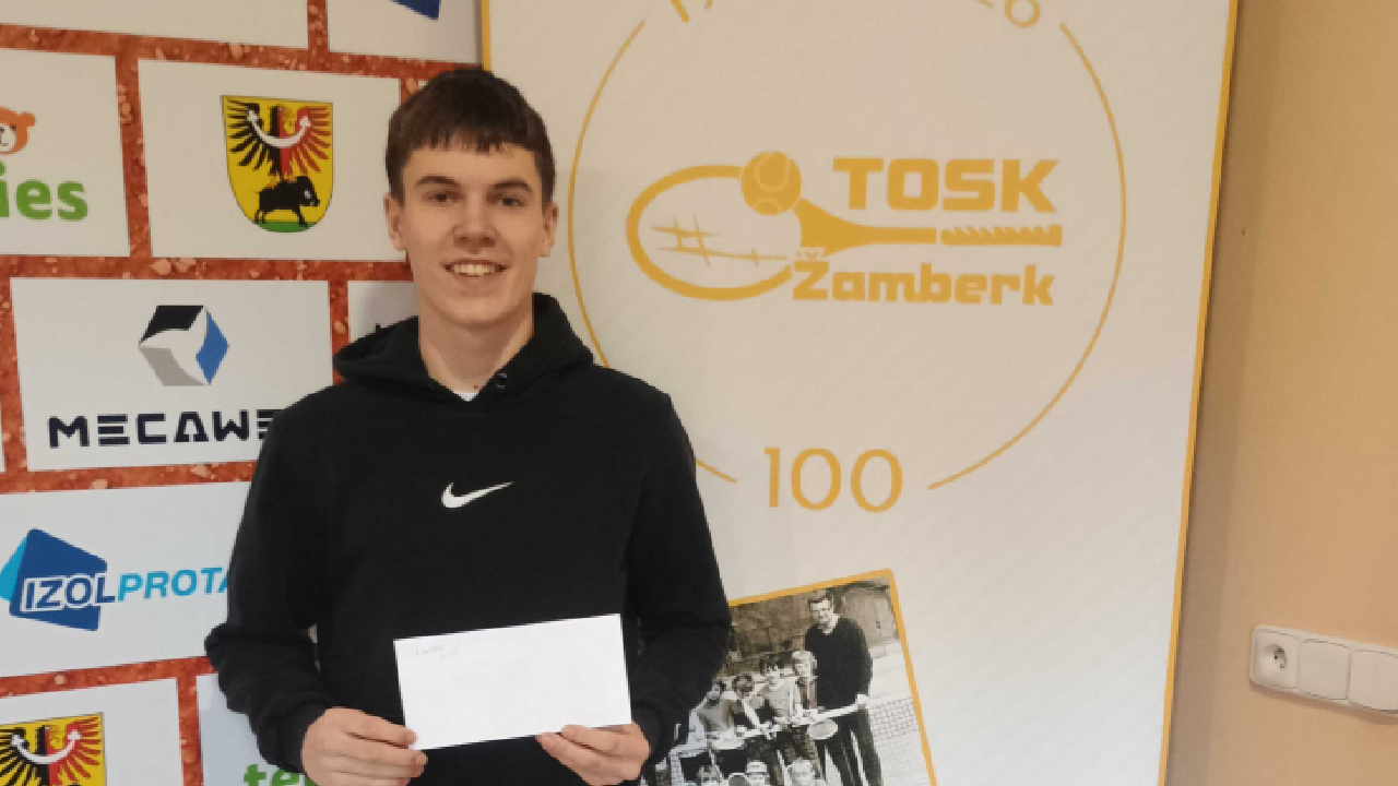 Martin Šmíd ovládl turnaj mužů v Žamberku bez ztráty setu