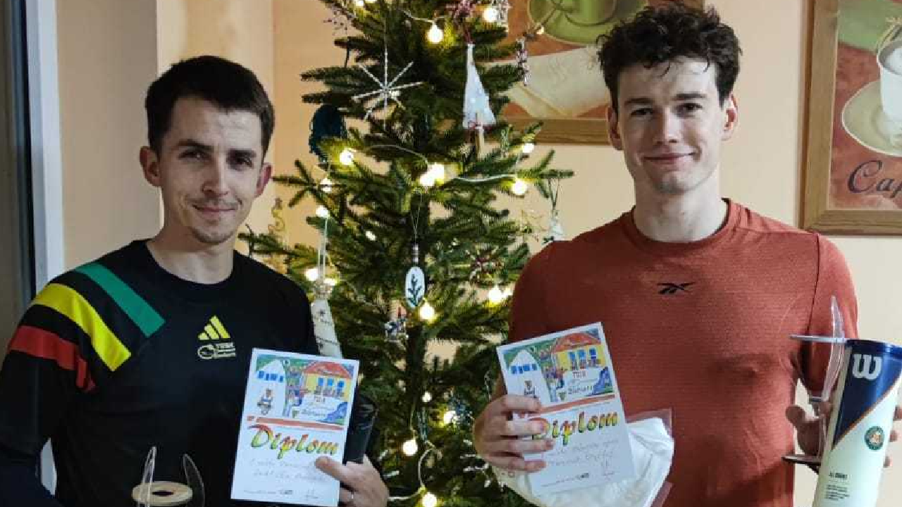 Vánoční klubový open turnaj vyhrál Dominik Jedlička 